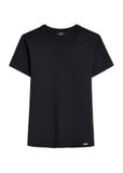 Black cotton women's t-shirt TSHDT-0144-99(Z25)