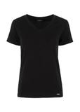 Black Women's Chest T-Shirt TSHDT-0118-99(W24)