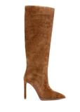 Cognac suede women's boots BUTYD-1208-1F(Z26)