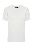 White cotton men's T-shirt TSHMT-0120-11(W25)