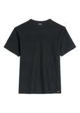 Black ribbed men's t-shirt TSHMT-0142-99(W26)