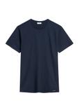 Men's navy blue cotton T-shirt TSHMT-0149-7E(W26)