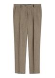 Men's dark brown suit trousers SPOMT-0098-1I(W26)