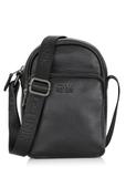 Black leather men's bag TORMS-0017R-99(W25)