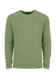 Green men's basic sweater SWEMT-0128-51(W23)