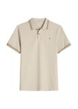 Light beige polo shirt POLMT-0090-1A(W26)