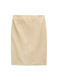Yellow leather skirt SPCDS-0031-2A(W26)