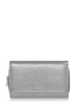 Women's silver leather wallet PORES-0801B-92(W23)