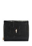 Women's black leather wallet PORES-0906A-97(Z25)