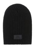 Men's black winter cap CZAMT-0011-99(Z24)