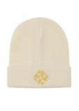 Women's cream winter cap CZADT-0079A-12(Z23)