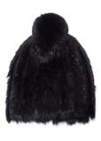 Women's black fur cap CZADF-0034-99(Z26)