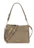 Beige women's handbag made of imitation leather TOREC-0966-81(Z24)