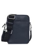 Navy blue leather men's bag TORMS-0444-69(W25)