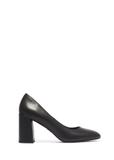 Women's black leather pumps BUTYD-1307-99(Z26)
