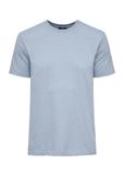 Blue men's t-shirt with logo TSHMT-0094-61(Z24)