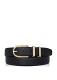 Women's black leather belt PASDS-0159C-99(Z24)