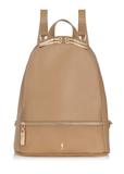 Beige leather women's backpack TORES-0420B-81(Z24)