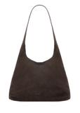 Brown suede women's handbag TORES-1308-1I(W26)