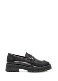 Women's leather moccasins in black BUTYD-1187-99(Z25)