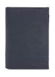 Navy blue leather men's wallet PORMS-0022B-69(W25)