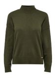 Classic women's sweater in khaki color SWEDT-0186-55(Z24)