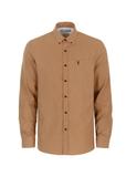 Men's shirt in camel color KOSMT-0299-24(Z24)