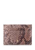 Snake skin pattern card case PORES-0835-31(W23)