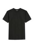 Black men's mercerized cotton T-shirt TSHMT-0135-99(Z25)