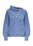 Blue sweater with collar SWEDT-0218-60(Z24)