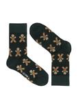 Men's green Christmas socks SKAMT-0158A-54(Z24)