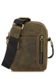 Men's khaki leather pouch TORMS-0302-51(W23)