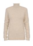 Beige turtleneck sweater for women SWEDT-0164-81(Z24)