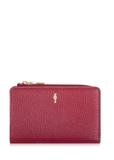 Women's pink leather wallet PORES-0904-34(W24)