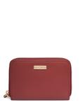 Red medium leather women's wallet PORES-1023-3D(Z26)
