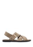 Women's suede sandals in cool beige BUTYD-1238-1K(W26)
