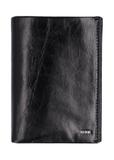 Black leather men's wallet PORMS-0737-99(Z26)
