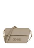 Dark beige small women's handbag with logo TOREC-0916A-82(W25)