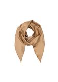 Silk beige women's scarf SZADT-0169-82(W24)