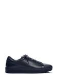 Navy blue leather sports shoes BUTYM-0503A-7E(W26)