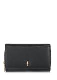 Large black leather women's wallet PORES-0801R-99(Z25)