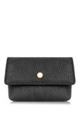 Black small leather women's wallet PORES-0895G-99(Z25)