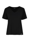 Black Women's Basic T-shirt TSHDT-0120-99(W24)