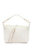 Cream leather single-compartment handbag TORES-0981C-12(W25)