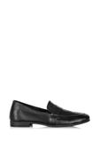 Women's black leather moccasins BUTYD-1074-99(W25)