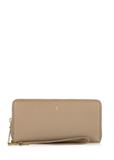 Beige leather women's belt wallet PORES-0892-80(W24)