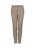 Women's grey leather pants SPODS-0031-1263(Z22)