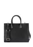 Women's leather handbag in black color TORES-1206-9I(W26)