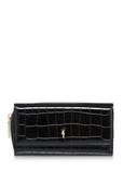 Large black croco women's wallet POREC-0351-97(Z24)