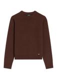 Brown women's cashmere and wool sweater SWEDT-0251A-1H(Z26)